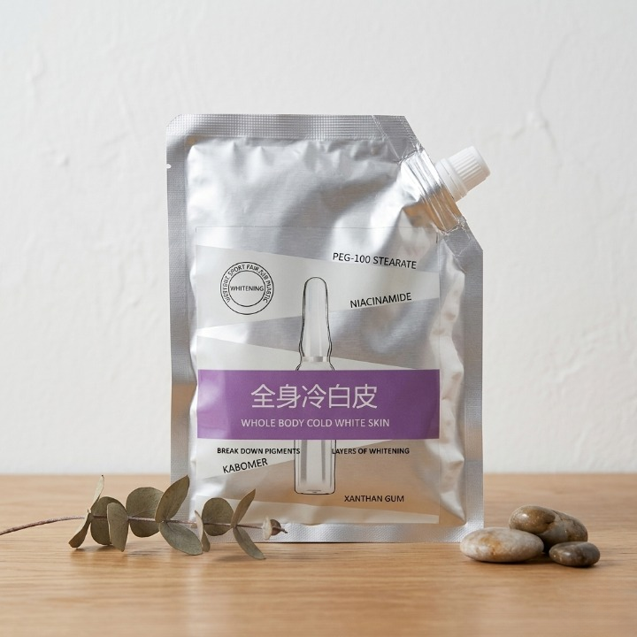 Whole Body Cold White Skin Brightening Body Lotion �Deep Whitening Cream Spout Pouch
