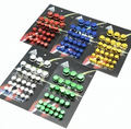 Bike Motorcycle Fancy Nut Bolt Cover �Universal Fit (Plastic, Random-Color)