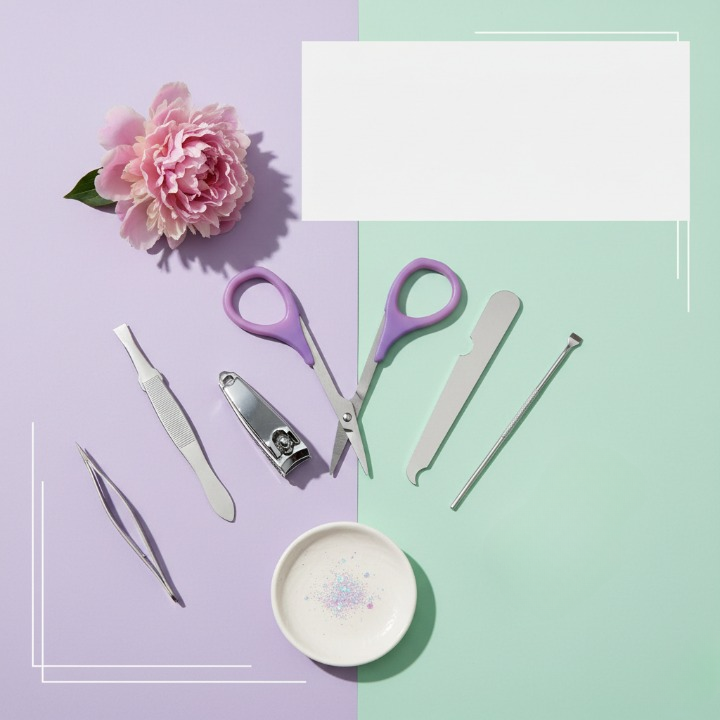 5 Piece Spa Manicure Set �Compact Travel Nail Care Kit with Custom Branding Options