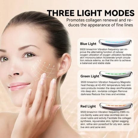 Rechargeable Neck & Face Massager with EMS – photo 3