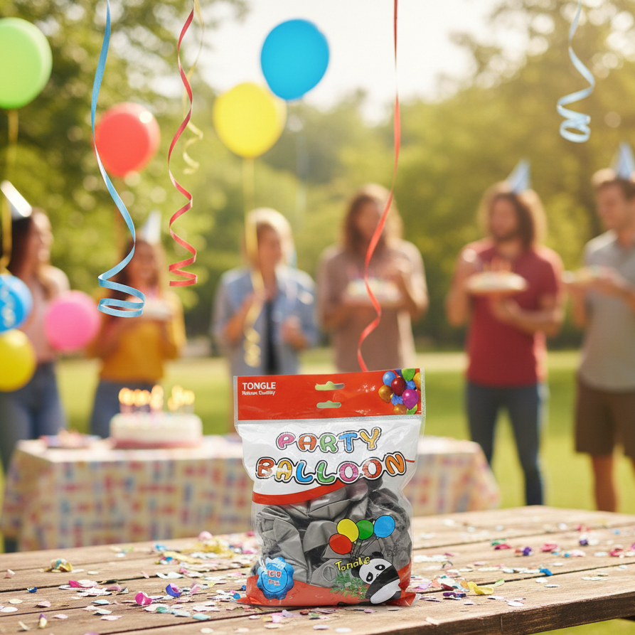 Party Balloons Pack | 100 pcs | Random Colours | Perfect for Birthdays, Events & Celebrations