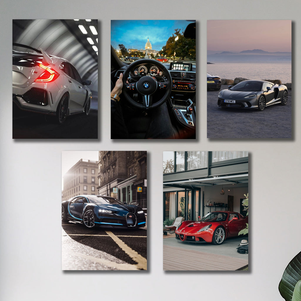 Set of 5 Premium Wall Art Photo Tiles �Modern Home Decor Sets 8x11