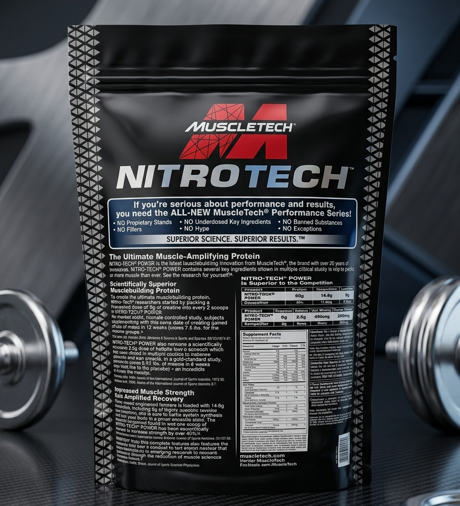 MUSCLETECH NITRO-TECH 100% Whey Gold Protein Powder 2lbs �Premium Whey Blend for Muscle Recovery & Lean Muscle Support