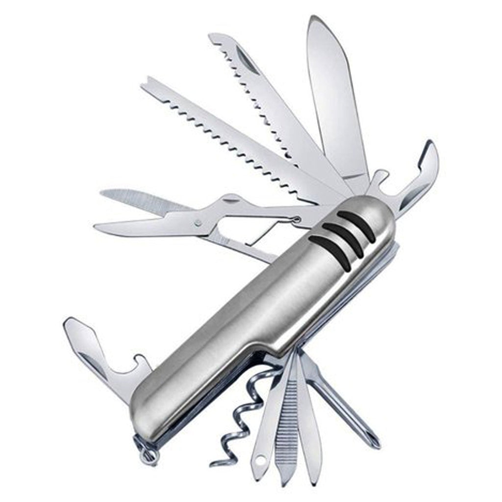 7 In 1 Multifunctional Metal Keychain Stainless Steel Travel Tool With Good Finishing