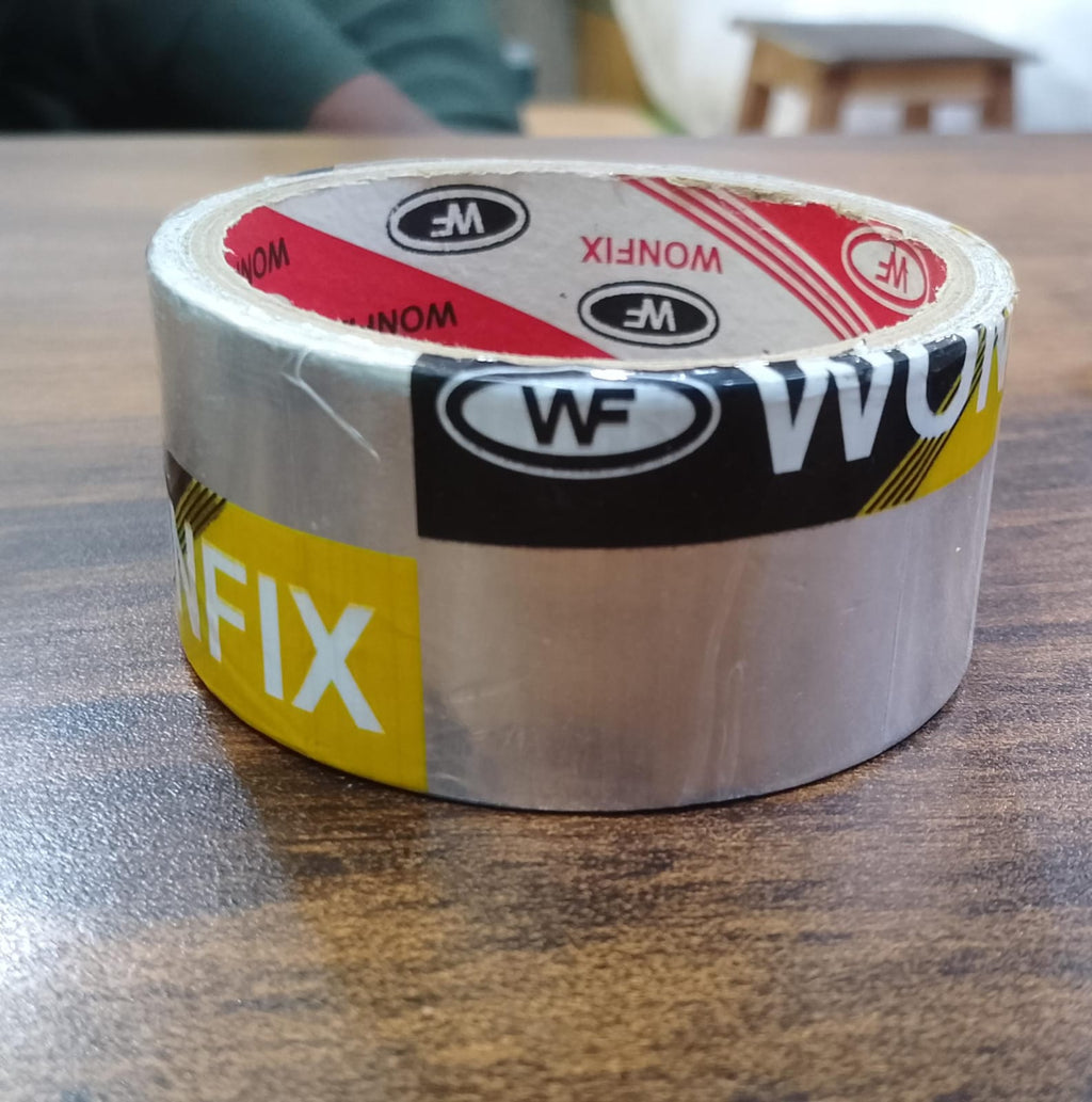 Aluminum Foil Super Fix Adhesive Butyl Strong Waterproof Tape Adhesive Tape Stop Leak Seal Repair Tape Crack Thicken Tape (Width 2in Lenght 8 Yard)