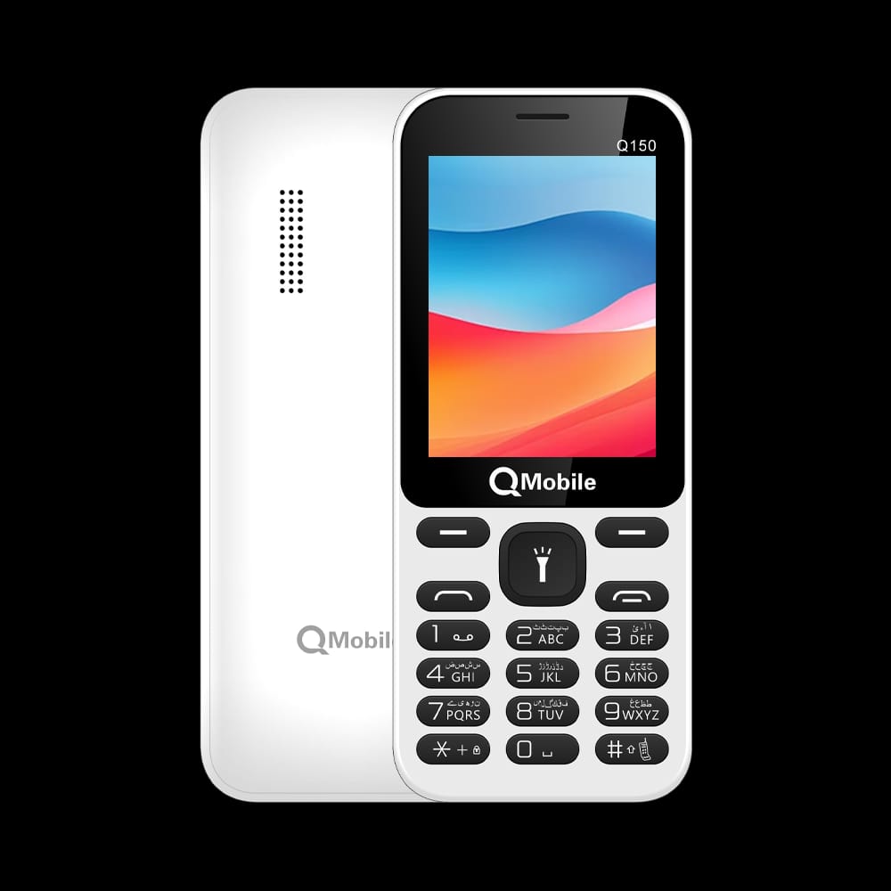 QMobile Q150 2.4 inches LED �Dual SIM PTA Approved, 1000 mAh Long Battery Life, Classic Keypad Mobile (Random Color)