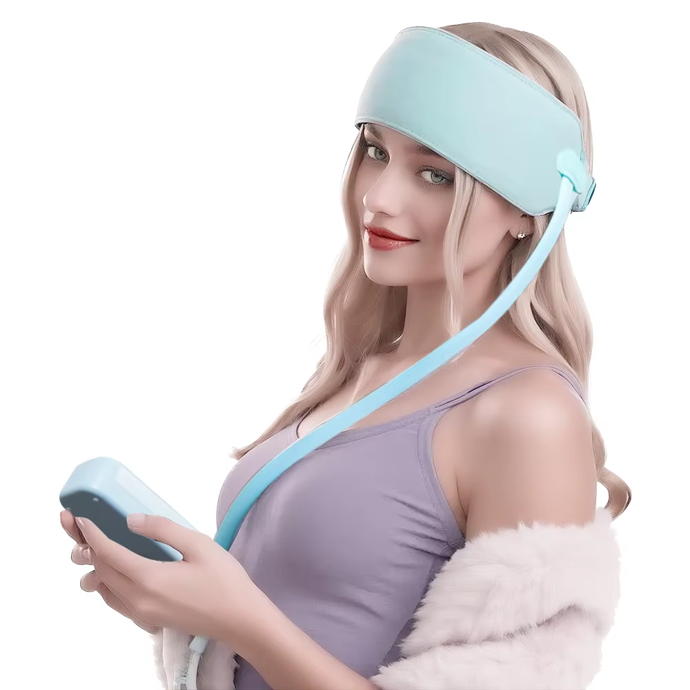 360 Degree Relaxation Electric Head Massager With Air Compression Kneading Heat Therapy Type C Port Rechargeable