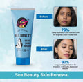 Sea Beauty Dead Skin Remover for Face & Body | Instant Exfoliating Peeling Gel | Deep Cleansing & Brightening Formula