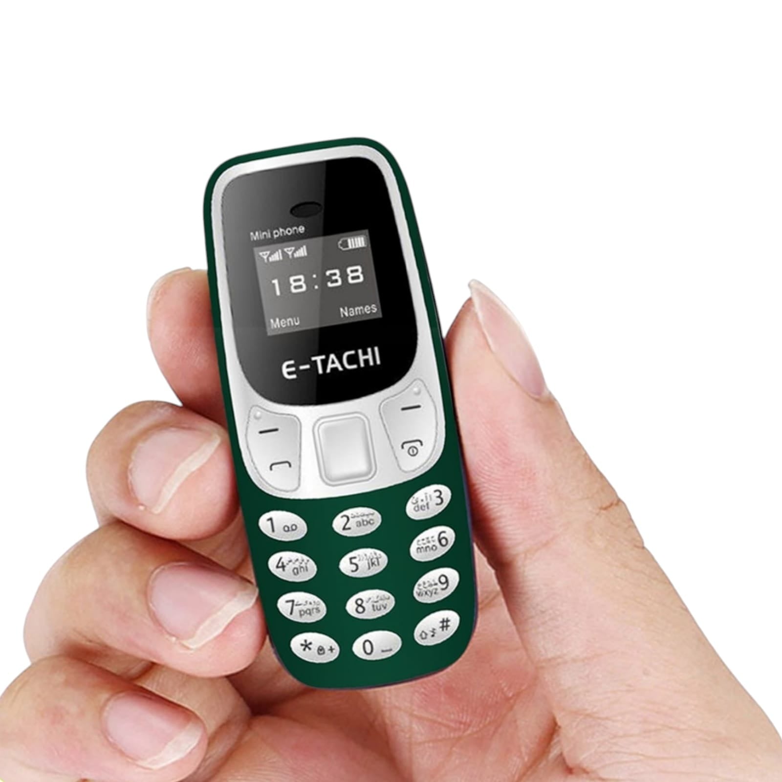 Etachi Mini Mobile Phone Compact Portable Mini Feature Phone For Calling And Basic Use - PTA  Approved (Random Color)