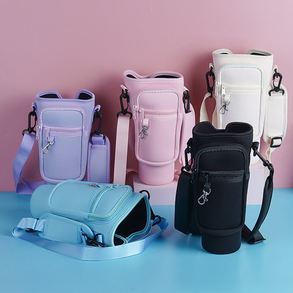 Water Bottle Carrier Bag with Phone Pocket – photo 2