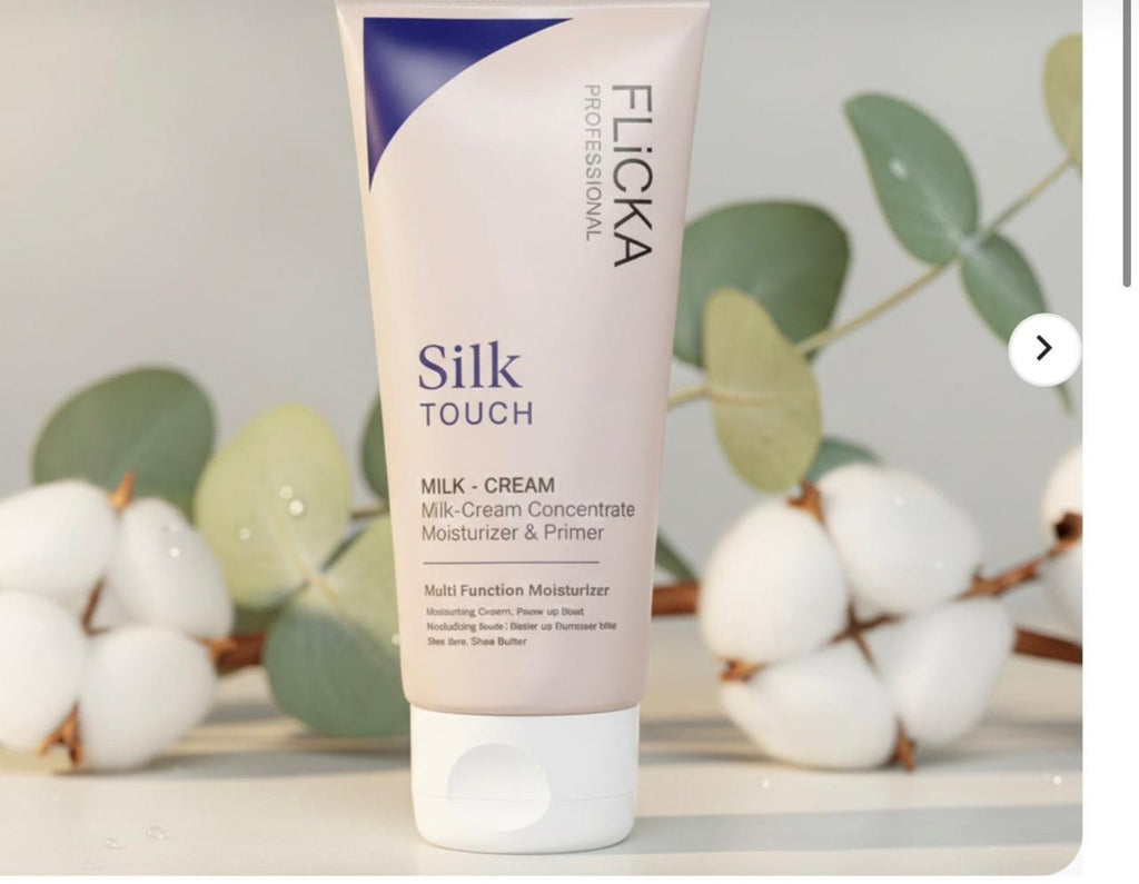 FLiCKA Silk Touch Milk Cream Moisturizer & Primer �2-in-1 Hydrating Base | Aloe Vera & Shea Butter | Smooth, Long-Lasting Finish