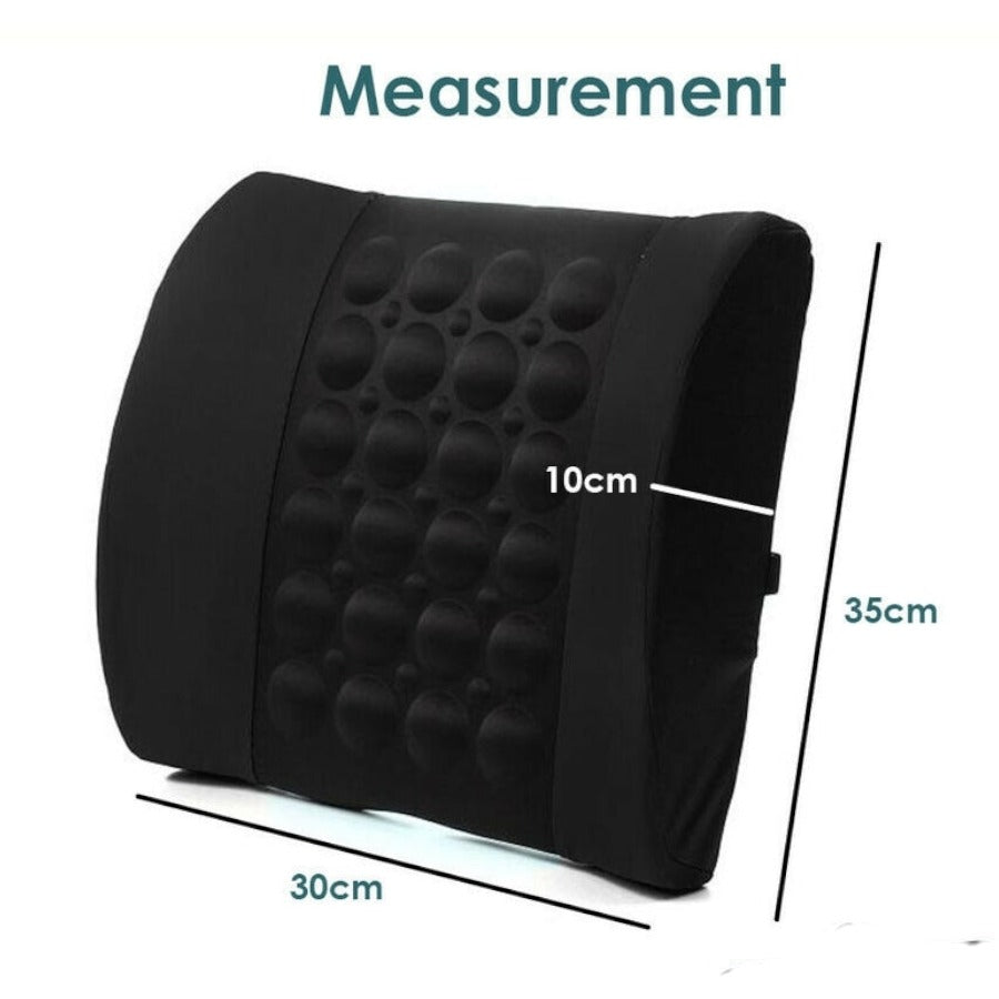 Car Seat Back Relief Lumbar Pain Back Support Pillow Headrest Waist Safety Chair Cushion For Auto Vehicle - High Quality