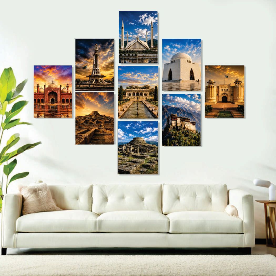 Set of 9 Premium Wall Art Photo
