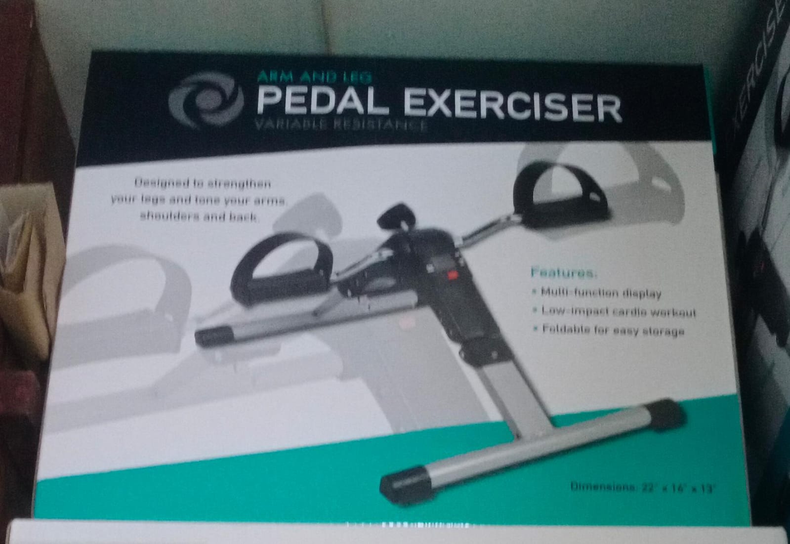 Mini Bike Pedal Exerciser Arms And Leg Pedal Exerciser With Digital Meter Foldable Mini Fitness Cycle Home Exercise Machine