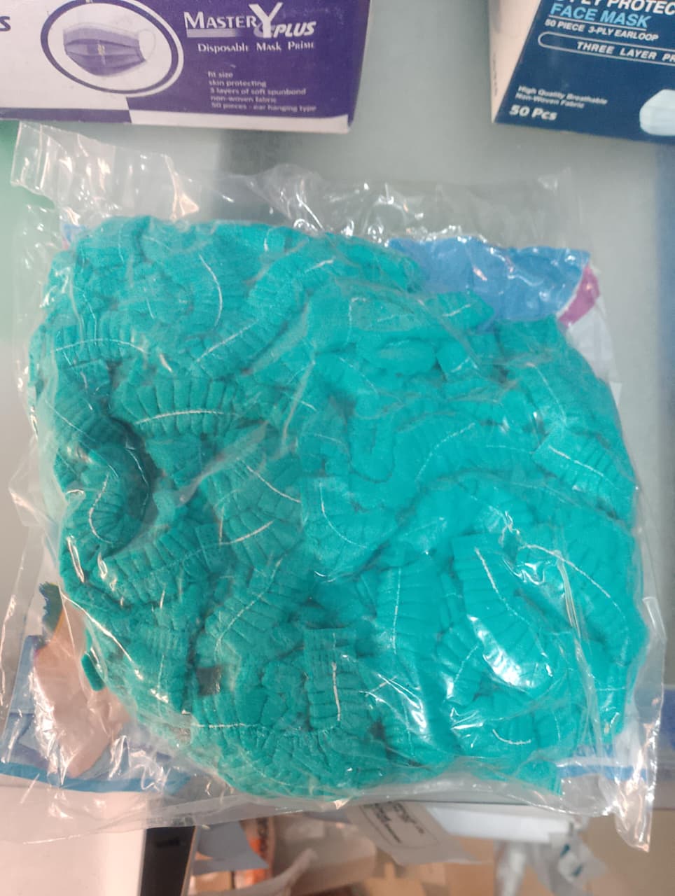 Disposable Surgical Cap �Breathable Non-Woven Head Cover for Medical & Hygiene Use (Pack of 100Pcs)