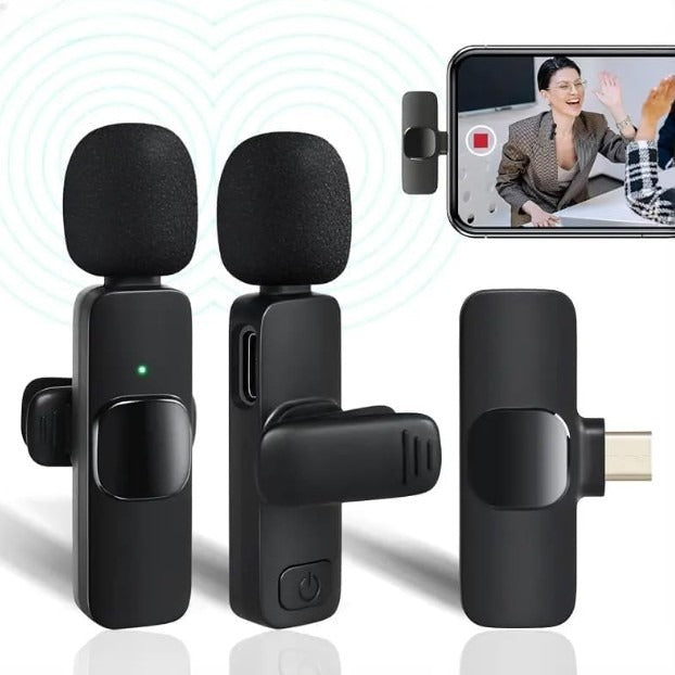 K11 2-In-1 Dual Wireless Collar Microphone Type-C – photo 1
