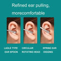 Pack off 6  Ear Pick with Storage Bag Dig Ear Wax Remover Cleaner Care Portable Travel Kit Cleaner Spoon