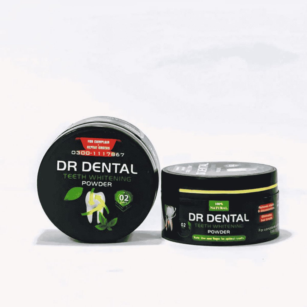 Dr. Dental Teeth Whitening Powder | 100% Natural Herbal Formula 50g