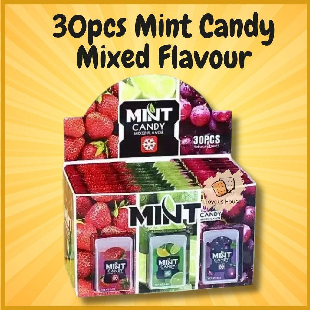 Shanu Mint Candy | Fruit-Flavored Mint Tablets | 30pcs Box | Refreshing Sweet Treats