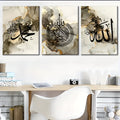 set of 3 sticky wooden frames for home office wall decore / sticky phototiles