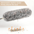 Grey Flexible Microfiber Duster �Bendable Long Reach Cleaning Brush for Home & Office