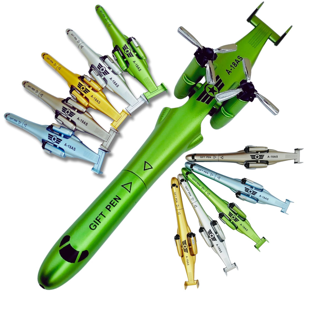 Airplane Design Metal Ballpoint Pen �Creative Aircraft Shape Gift Pen for Kids & Adults | 1Pc