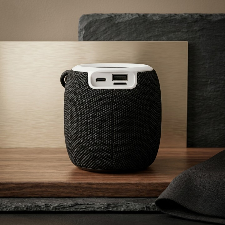 SH-309 Mini Wireless Speaker �Portable Bluetooth Sound Box with RGB LED Light & TWS Support (Small Size)