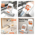 Foldable Desktop Mini Sponge Mop | Portable Wet & Dry Cleaning | Self-Squeezing Mop for Kitchen, Bathroom, Car & Glass
