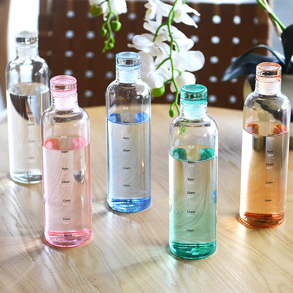 Transparent Plastic Water Bottle 500ml Durable Lightweight And Easy To Carry | Random Colour