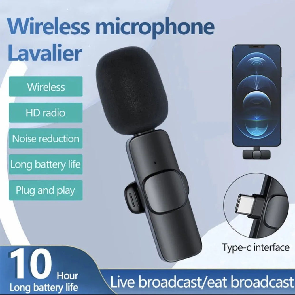 K8 Collar Wireless Microphone Type C Supported