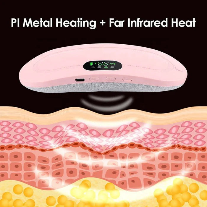 Electric Period Cramp Massager Vibrator Heating Belt – photo 1