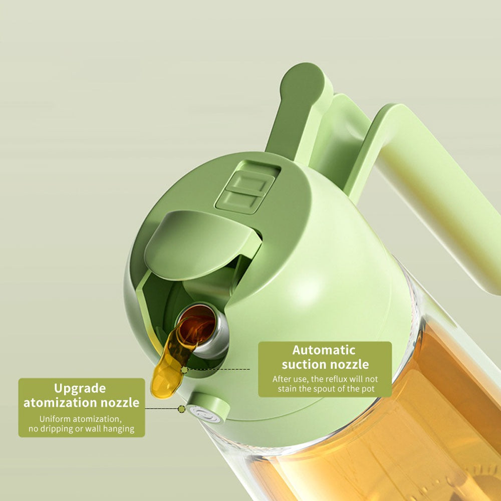 2-in-1 Oil Sprayer Bottle for Kitchen �Spray & Pour Dispenser for Cooking, Baking and BBQ