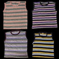 Pack of 4 Kids Multi-Color Code 5 Cotton Sando Set �Super Soft Breathable Summer Sleeveless Vest for Boys & Girls (Random Color Mix Design Size Medium)