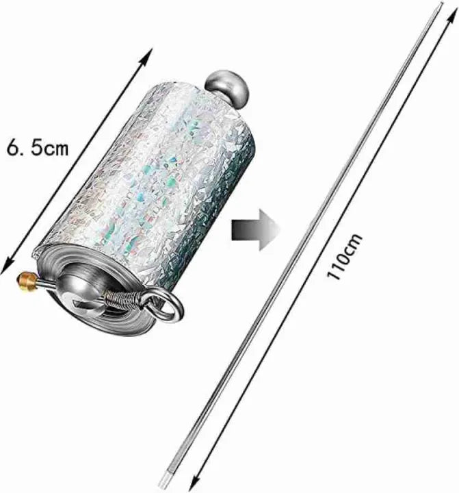 Magic Extendable Metal Stick for Self Defence and Fun Magic Pocket Stick golden color)