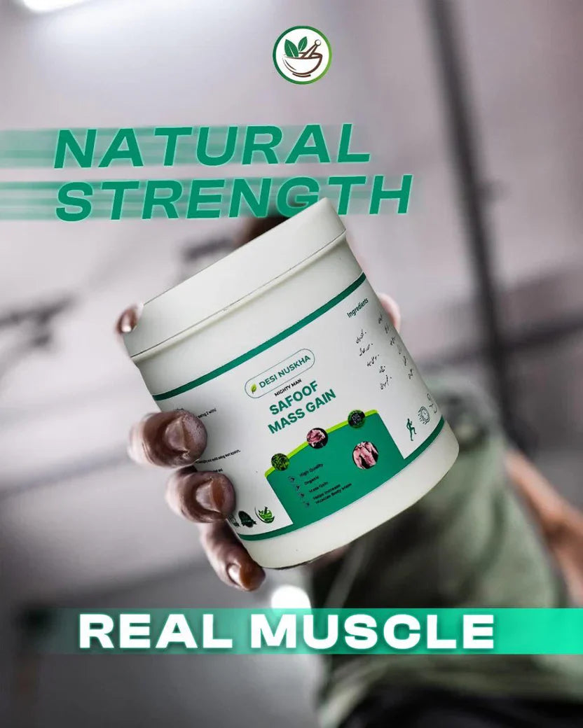 Safoof Mass Gain Herbal Weight Gain Powder Natural Body Mass Support Formula