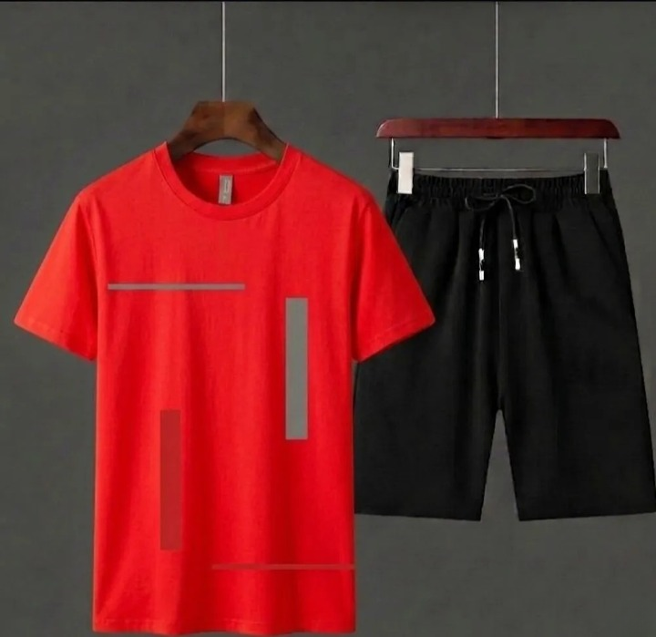 HY Boutique Men's Summer shirt & Shorts Tracksuit Set �Lightweight & Comfortable Casual Wear (Size Medium)