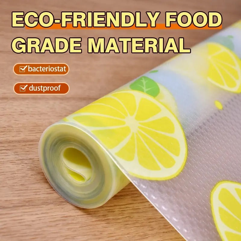 Waterproof Kitchen Mat Shelf Liner 45?150 �Easy To Clean, Oil Proof, Anti Slip Multipurpose Drawer And Shelf Cover (Random Color)