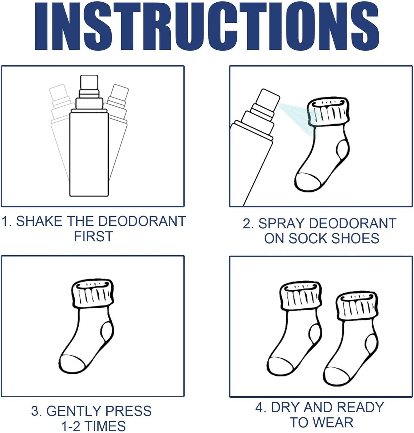 Footwear Deodorant Spray Shoe Deo Odor Control Fresh Spray (100ml)