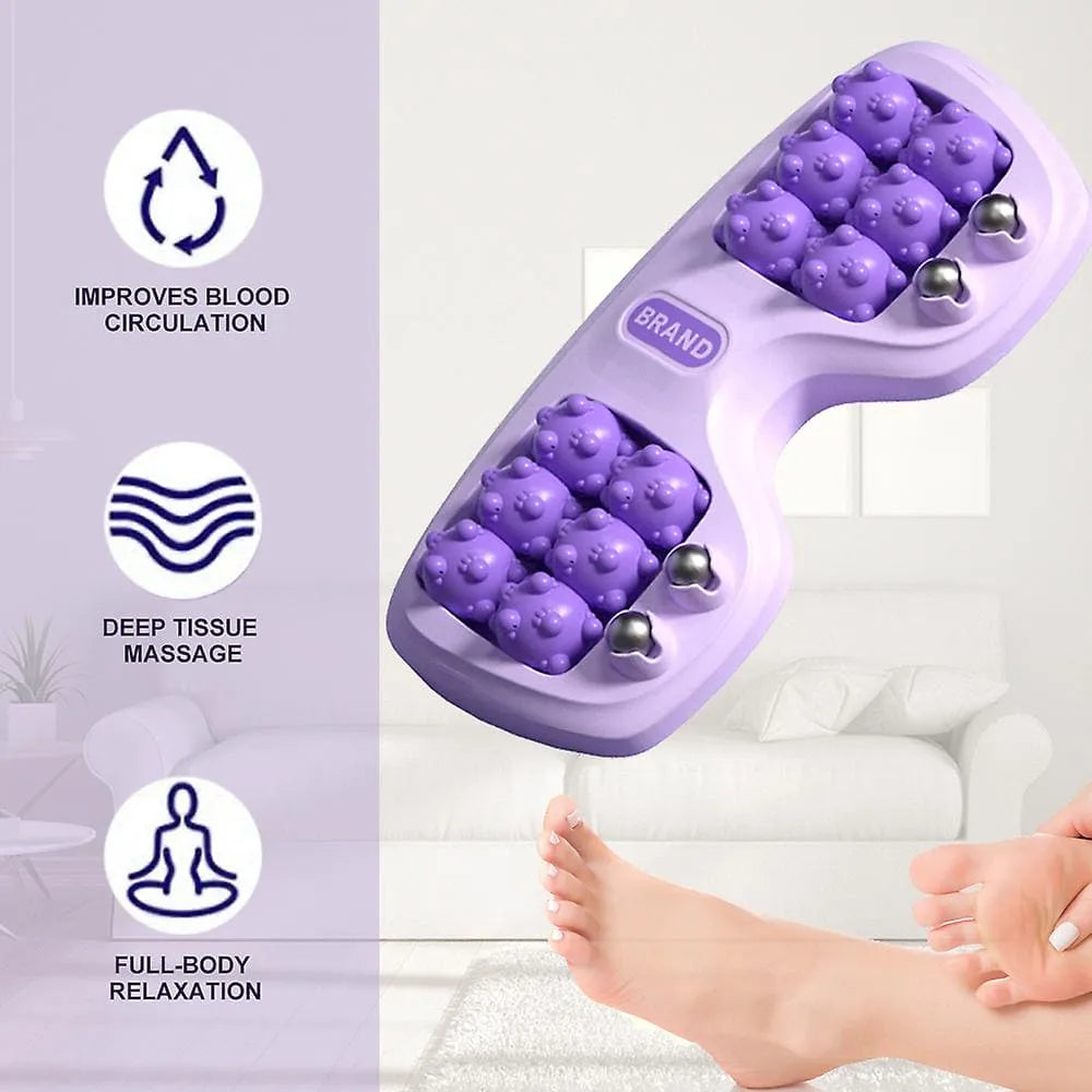 Roller Manual Foot Massager �Body Stress Buster & Accupressure Point Device for Foot & Leg Pain Relief (Random Color)