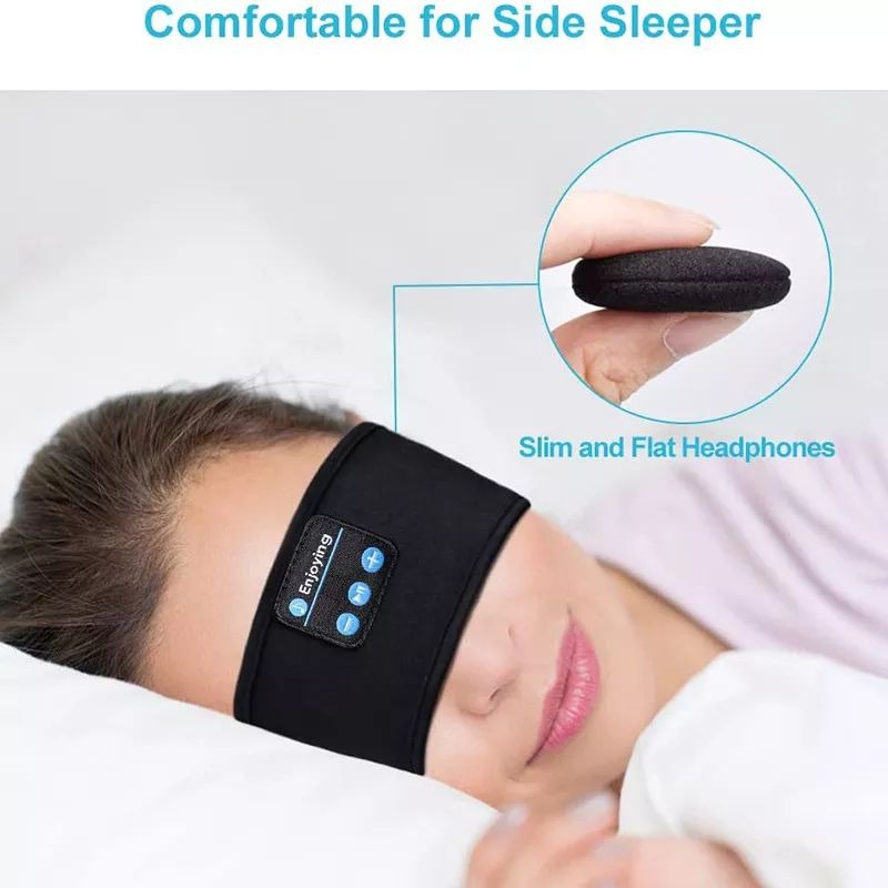 Wireless Bluetooth Music Headband With Built-In Headphones For Sports, Running, Gym, And Sleep �Comfortable Fabric Design With Hands-Free Calling
