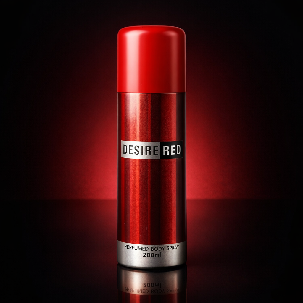 Desire Red Perfumed Body Spray for Men 200ml �Long Lasting Fresh & Spicy Fragrance