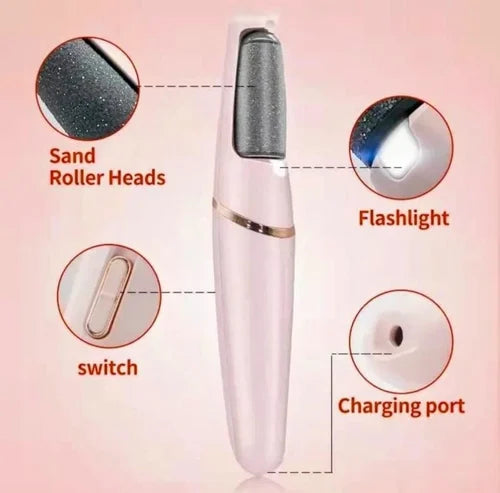 Rechargeable Foot Callus Remover With 1 Extra Head | Foot Pedi | Grinder For Soft Skin | Find Back Feet Care