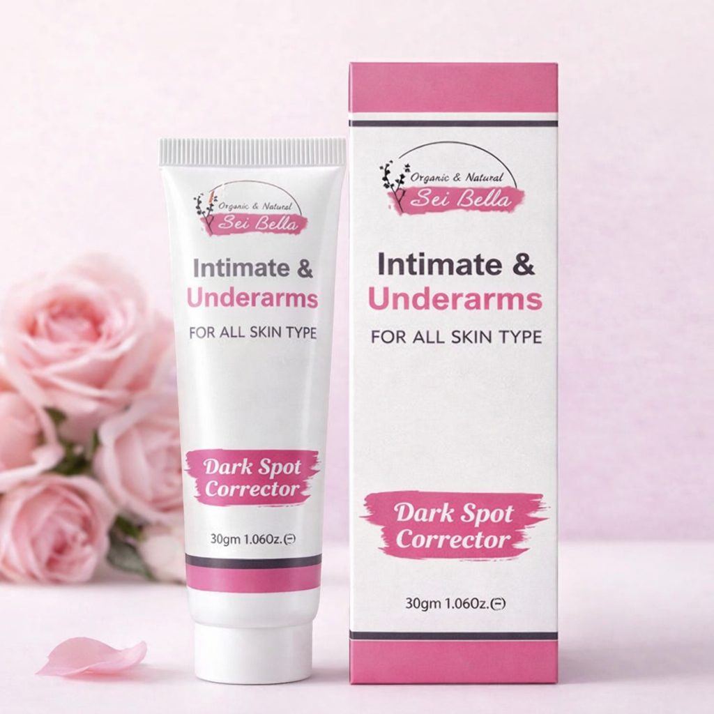 Sei Bella Intimate & Underarms Dark Spot Corrector Cream �Organic & Natural Skin Lightening Cream for All Skin Types - 30g