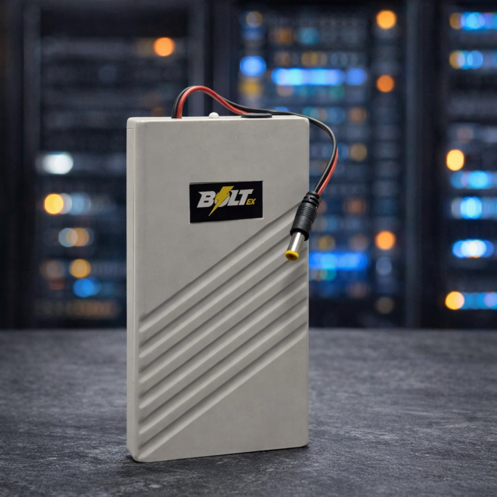Bolt/ex 12V Router Power Bank on / off Button�High-Performance UPS for Non-Stop Internet (3-4 Hours Backup) - 20000Mah Battery