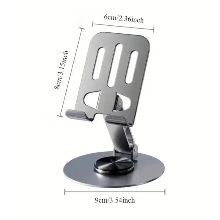 Metal Body Adjustable Phone Holder �Foldable Desktop Stand for Mobile Phones