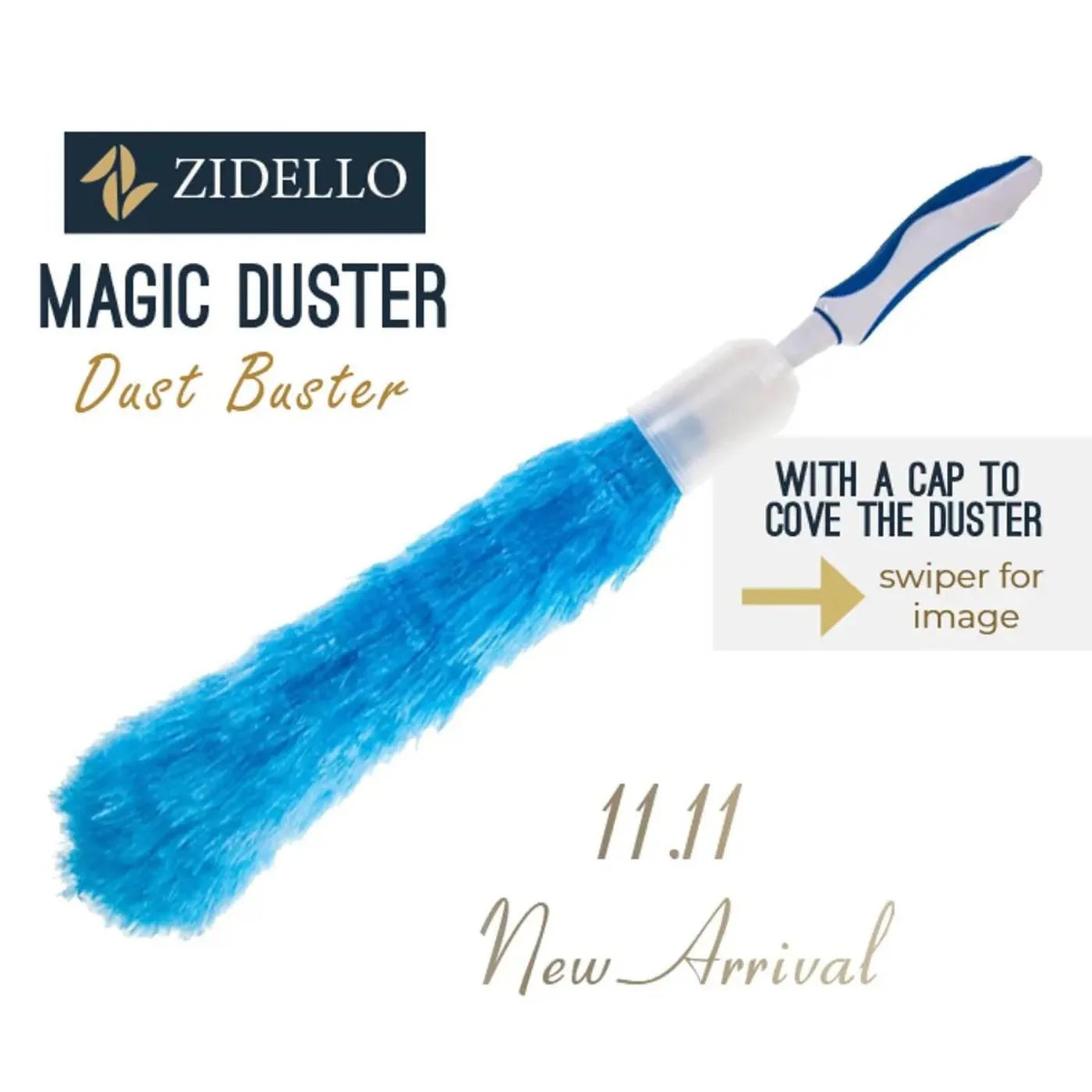 Static Feather Duster with Protective Cover �Ideal for Home, Office, and Car Dust Cleaning