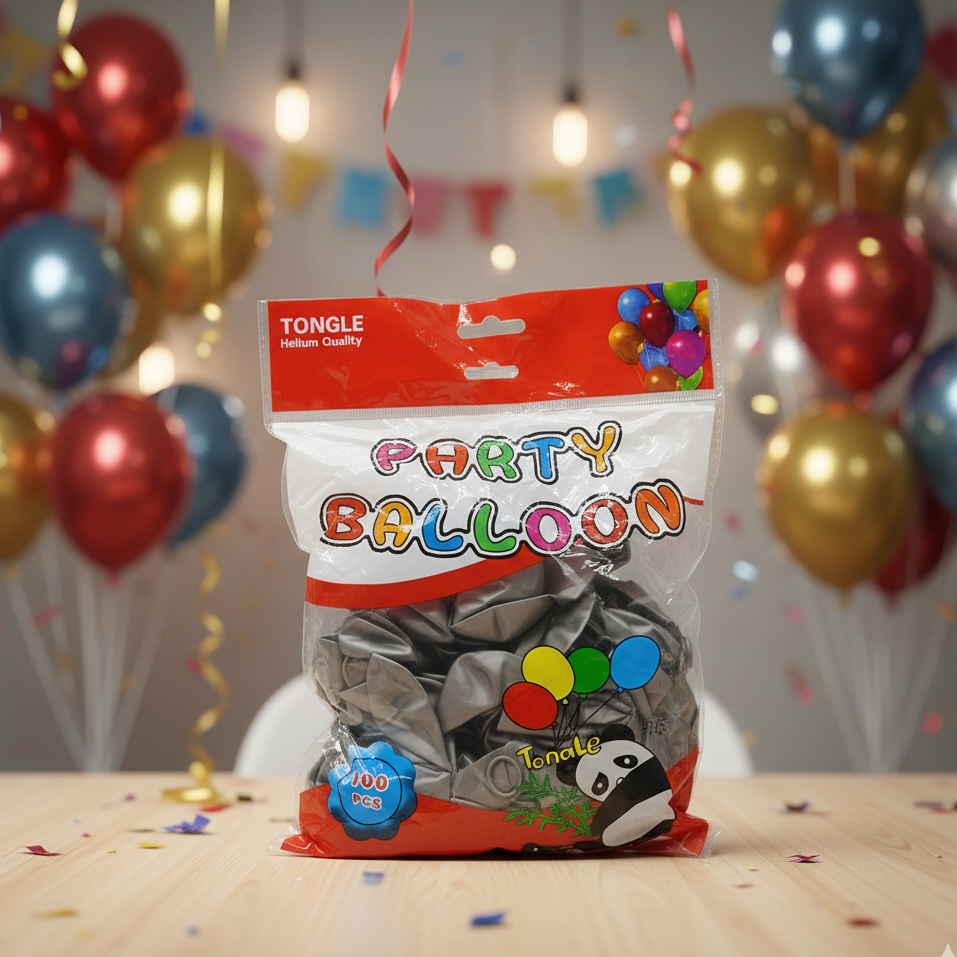 Party Balloons Pack | 100 pcs | Random Colours | Perfect for Birthdays, Events & Celebrations