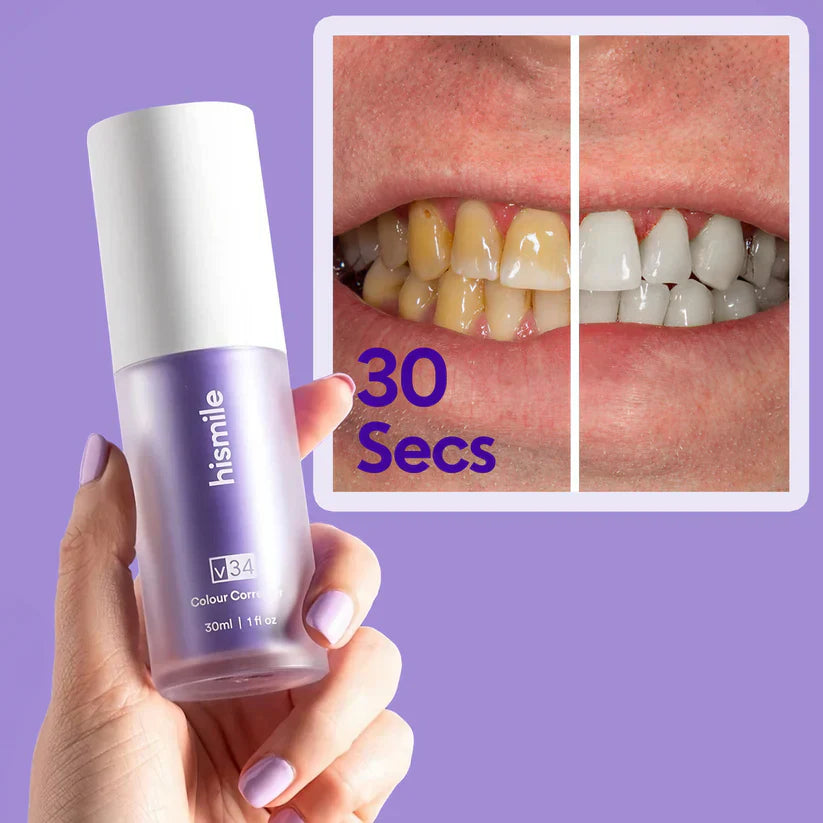 Teeth Brightening Hismiles V34 Colour Corrector Serum - 30ml | Best Quality Serum For Teeth Brightening