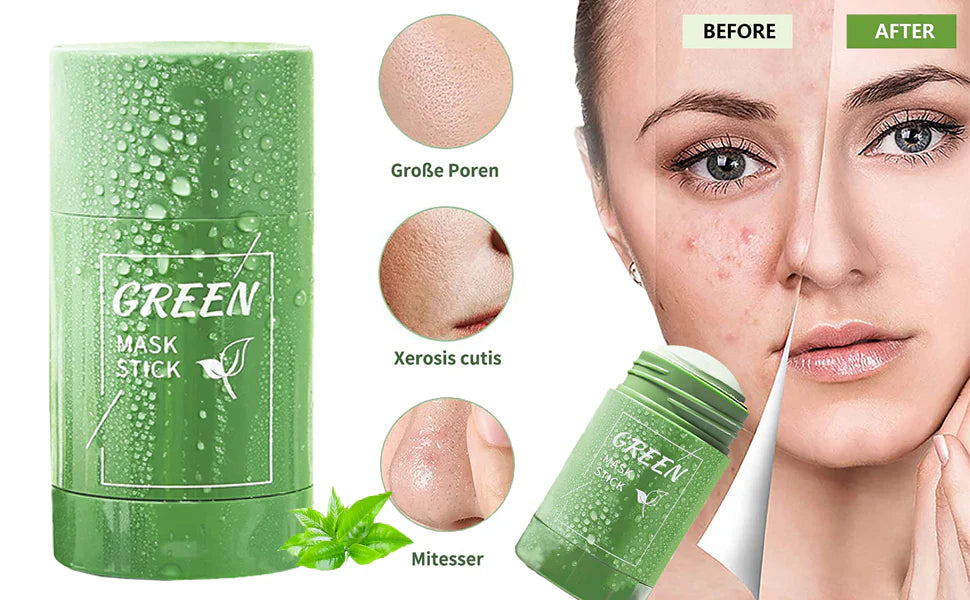 THE MAGIC GREEN STICK MASK ,green tea oil control cleansing mask / Blackhead Mud Mask | Deep Cleansing Mask | To Tight Pores | For Acne