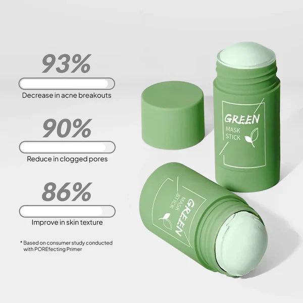 THE MAGIC GREEN STICK MASK ,green tea oil control cleansing mask / Blackhead Mud Mask | Deep Cleansing Mask | To Tight Pores | For Acne